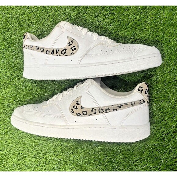 Nike Shoes - Nike Womens Vision Low Leopard Swoosh Shoes (DD9665-100), Size: 8